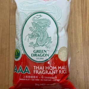 Green dragon AAA Thai hom mali fragrant rice