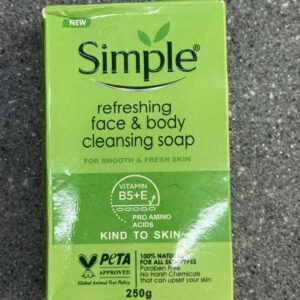 Simple refreshing face & body cleansing soap