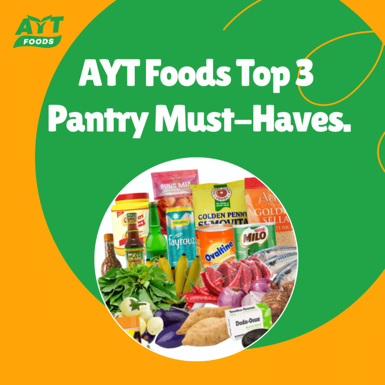 AYT Foods Top 3 Pantry Must-Haves.