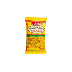 Asiko Exotic crisps ripe plantain mild chilli – slightly salted 75g